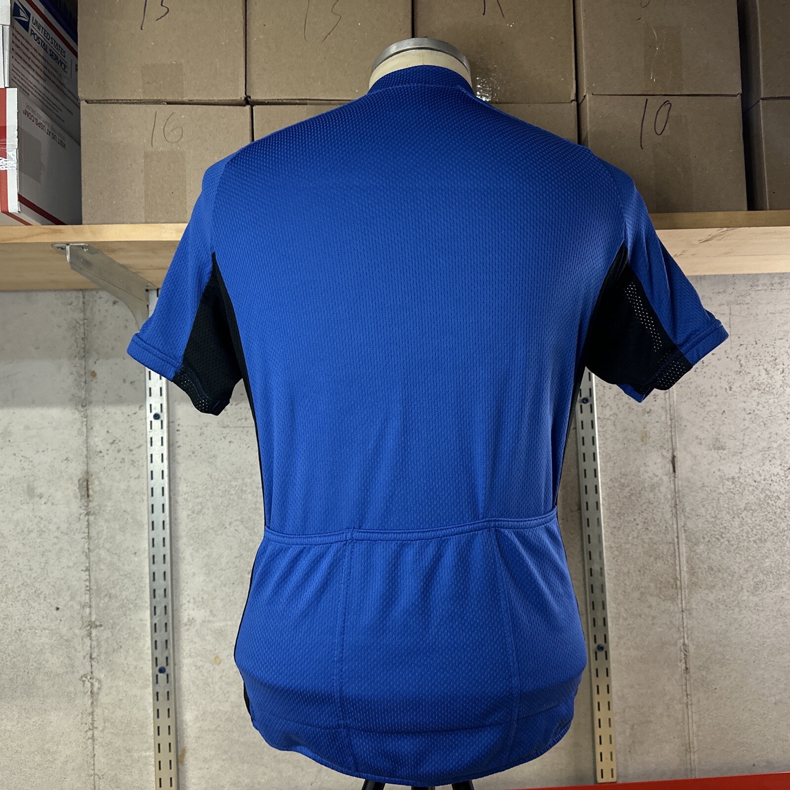 Cannondale Cycling Jersey Men’s M Medium Short Sleeve Blue Black Made In USA