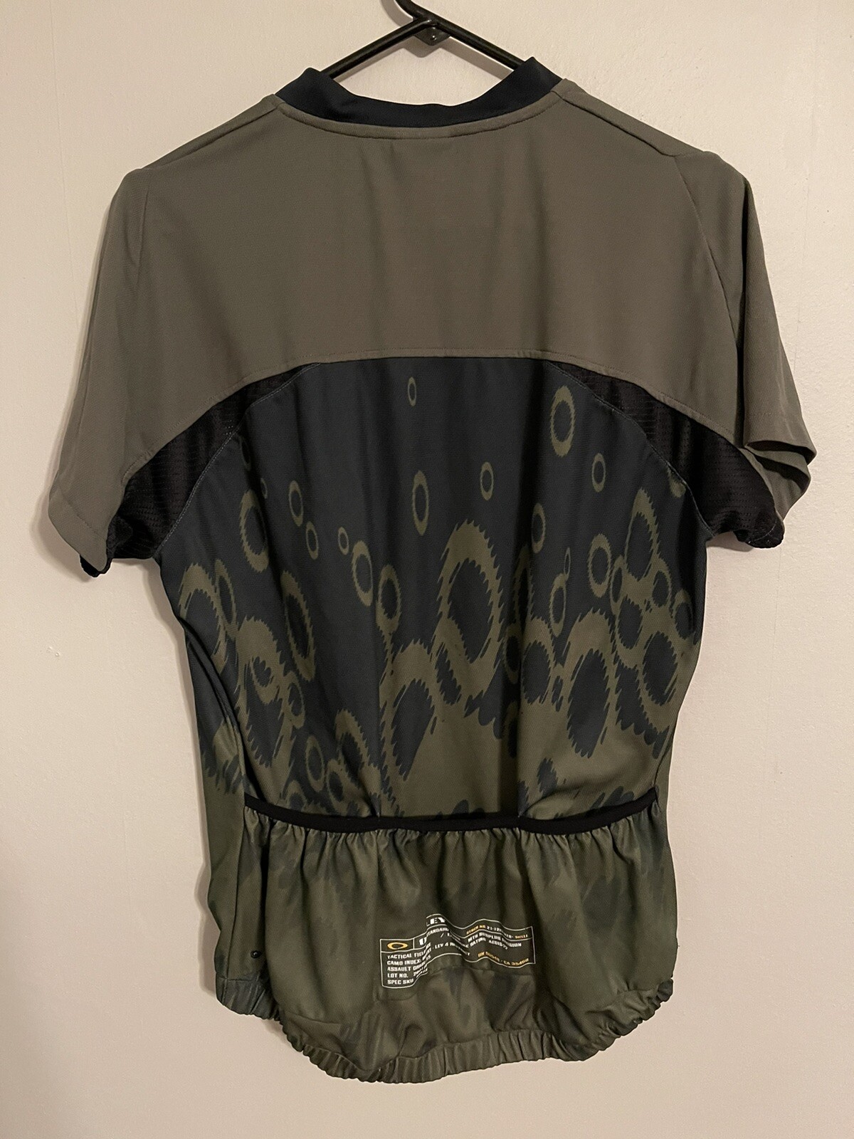 Vintage Oakley Tactical Field Gear Scatter Logo Cycling Jersey – Men’s Large L