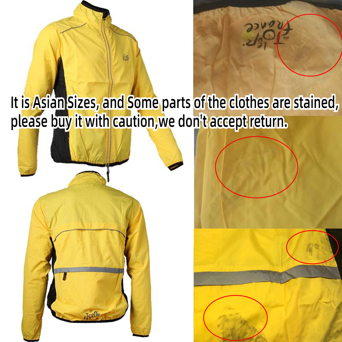 Cycling Jacket Cyclists’ Jerseys Wind Coat Windproof Jacket Outdoor Sportswear