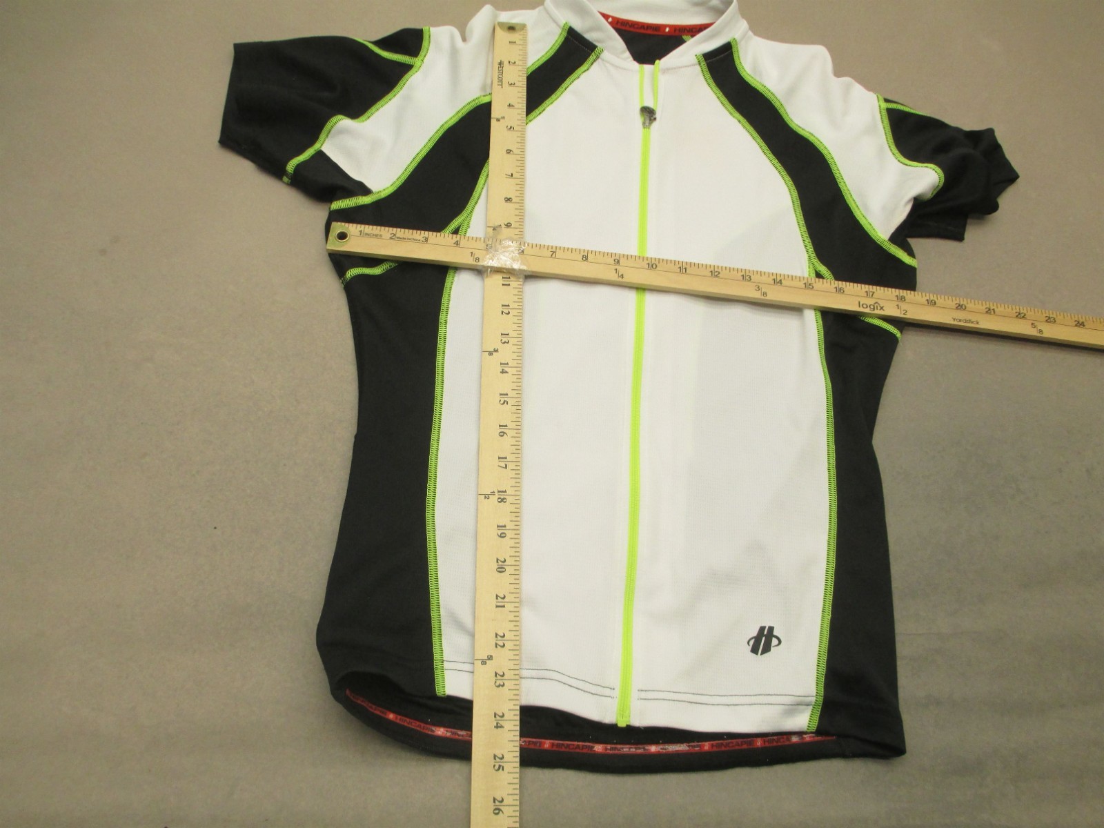 Hincapie Size M Womens Multicolor Cycling Compression Short Sleeve Zip Top 472