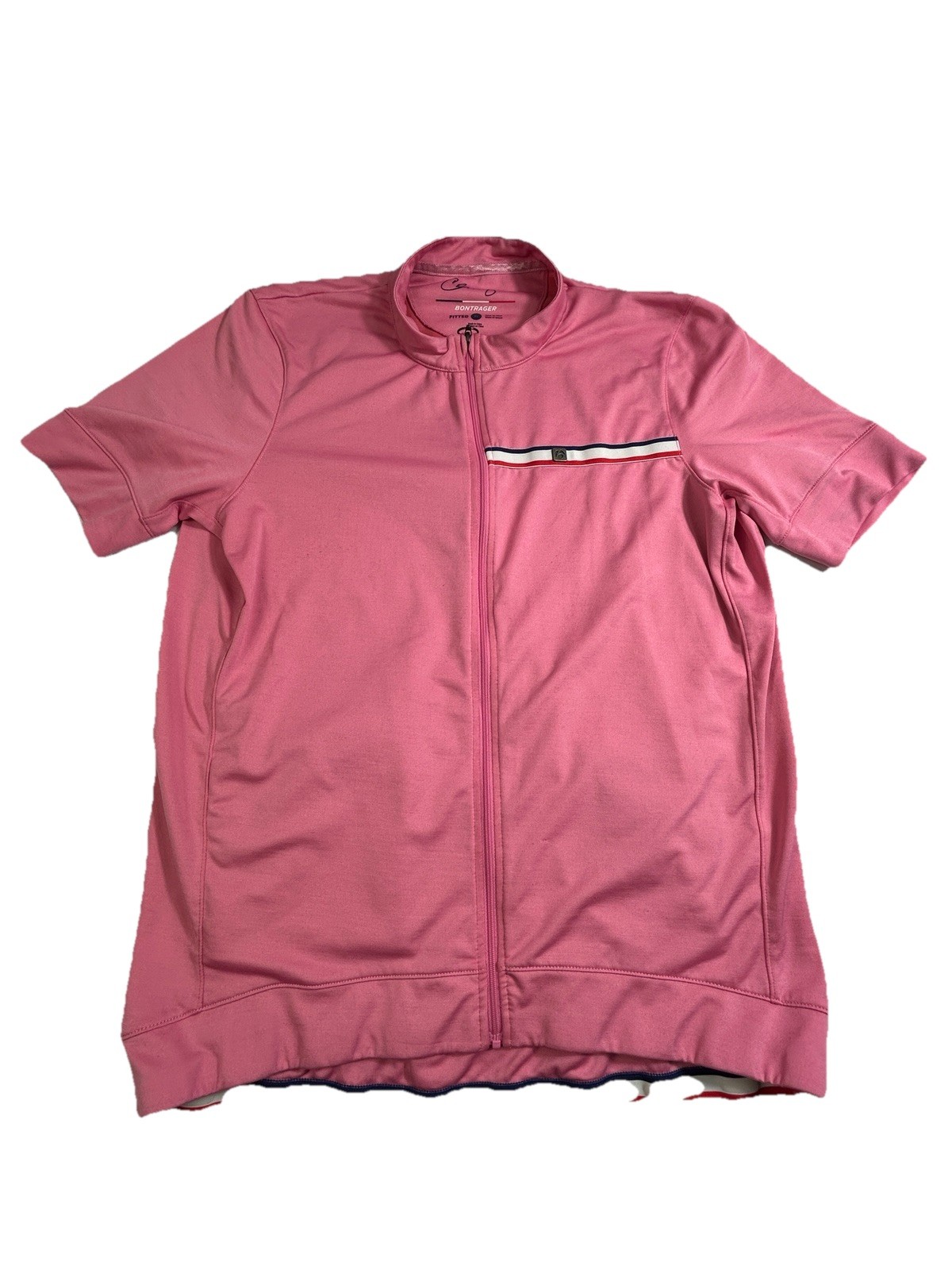 Bontrager Classique Cycling Jersey Womens XL Pink Full Zip Short Sleeve