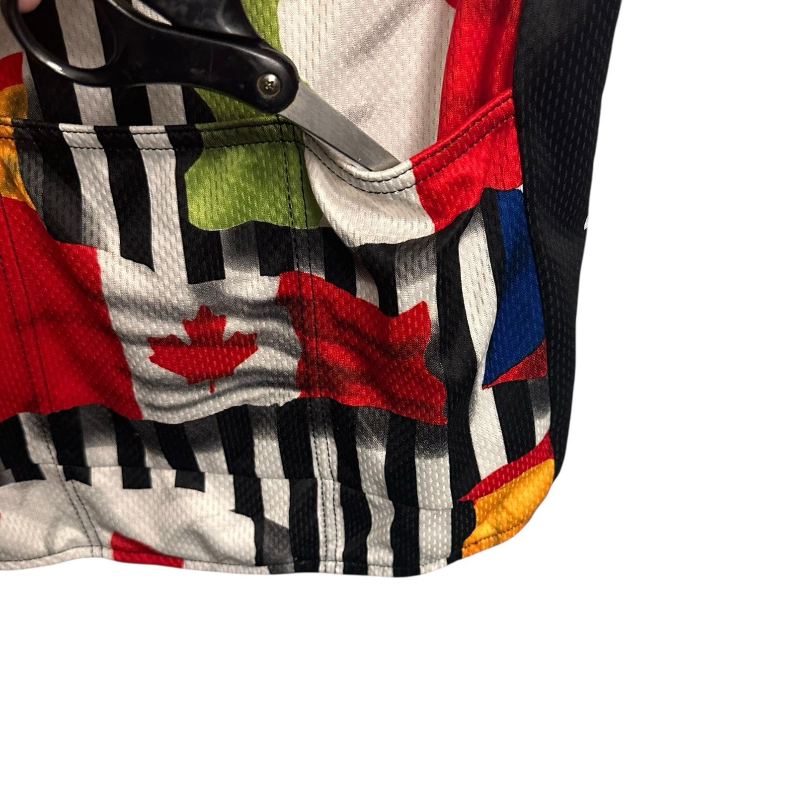 Volvo Cannondale Flags Made in USA Vintage Cycling Jersey Men’s Medium Zip