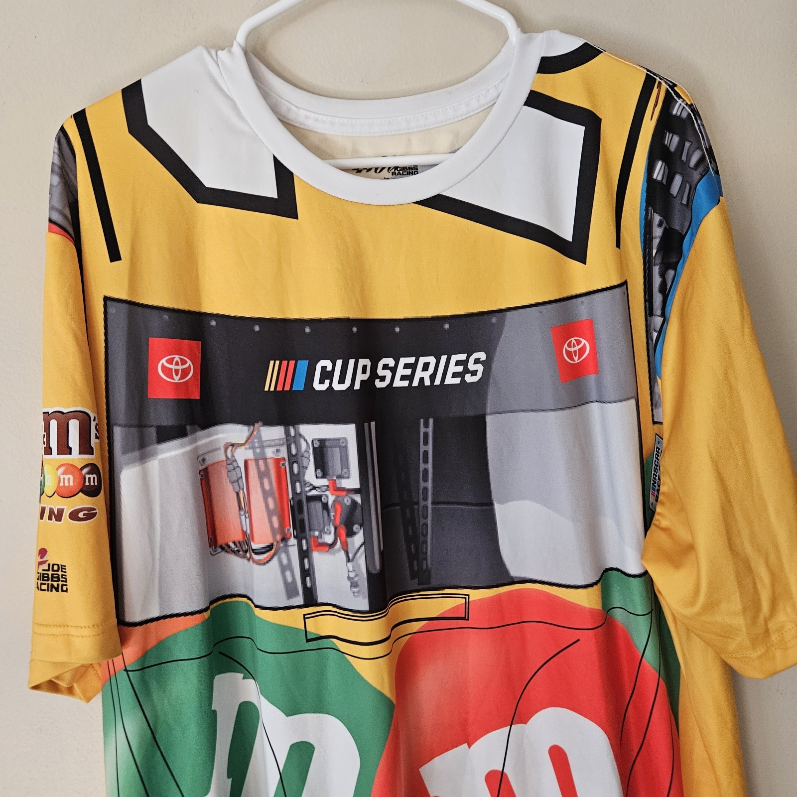 Cycling Short Sleeve Shirt Yellow M&M, Size 3XL XXXL
