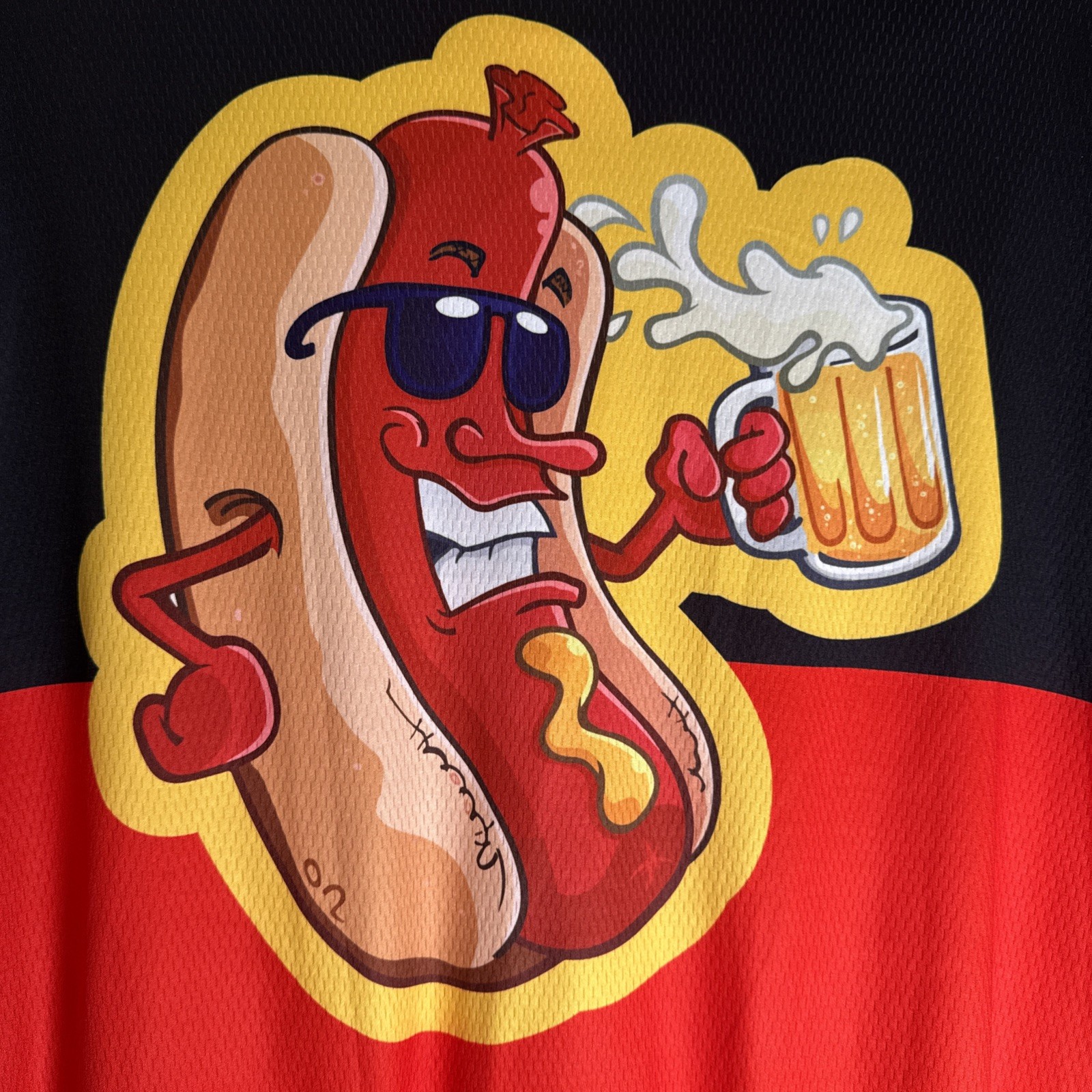 Bicycle Booth No Sleeve Bike/cycling Shirt Hot Dog Men’s Size 4 Xl