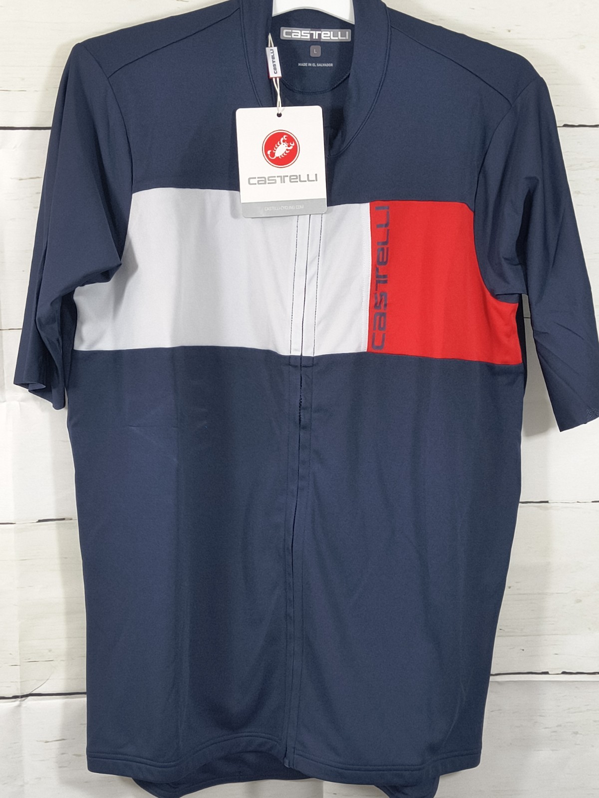 Castelli Prologo 7 Men’s Cycling Jersey Short Sleeve Full Zip Pockets L