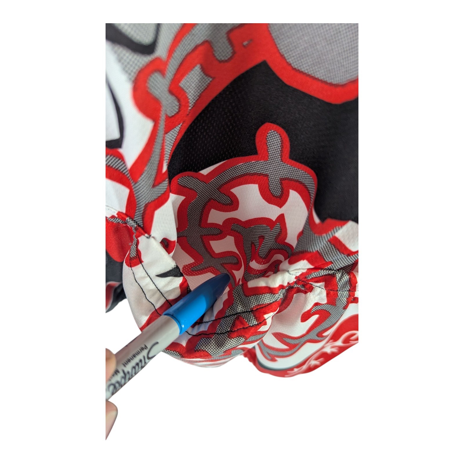 Kucharik Cycling Jersey Mens Large Red Black Native American Art Aztec Apache