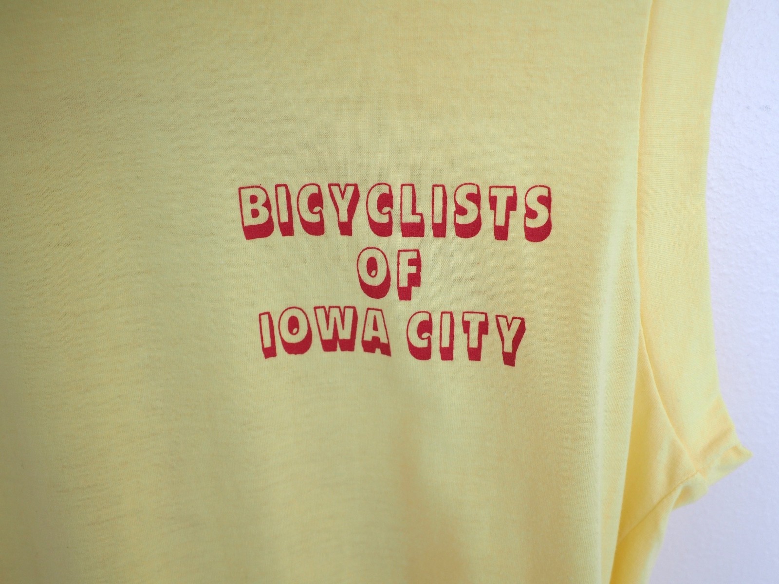 Vintage Cycling Jersey 50-50 T-Shirt Bike Club Bicyclists Iowa City Made in USA