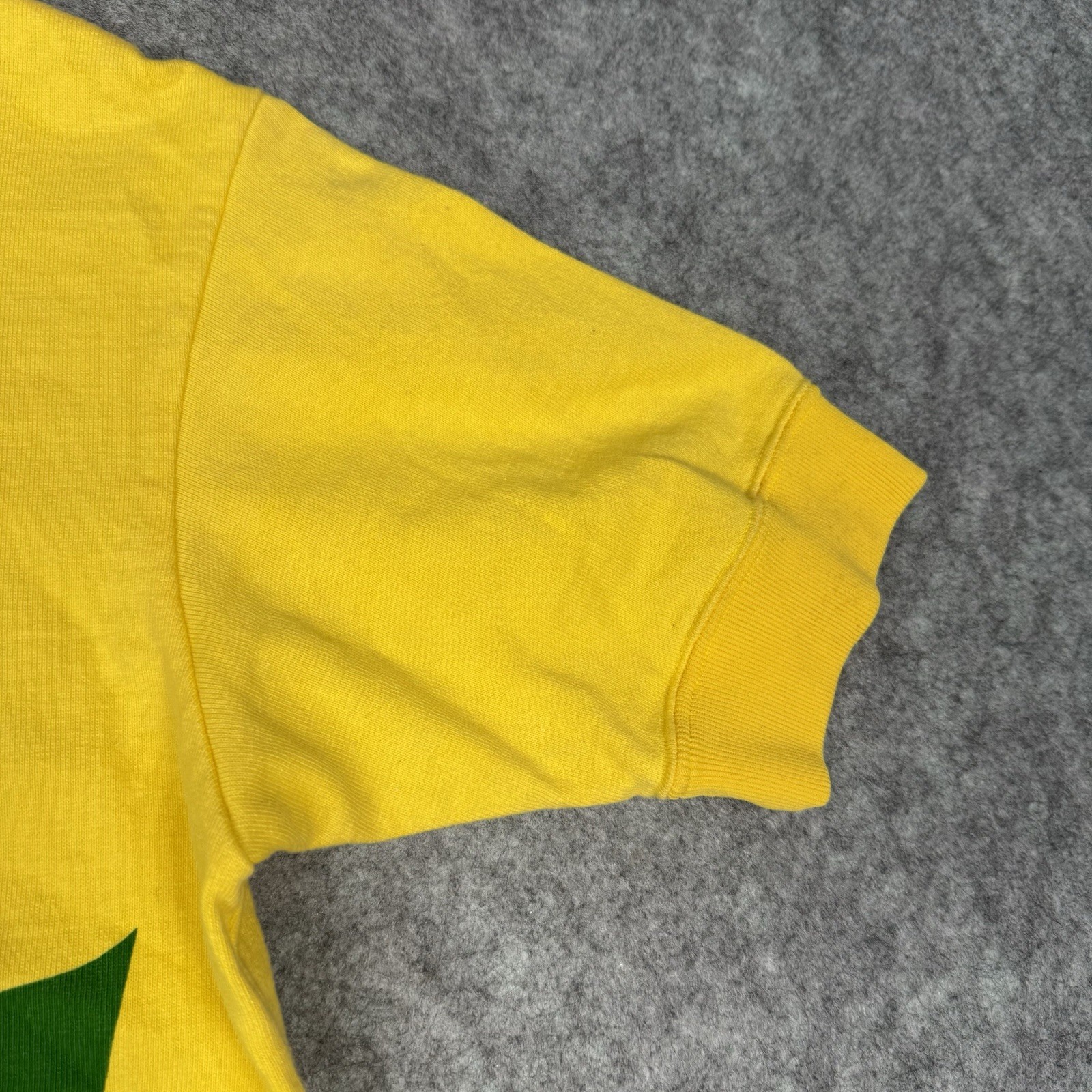 Pearl Izumi Men’s Vtg Biking Shirt Yellow Cotton Cycling Size Medium 1980s Bmx