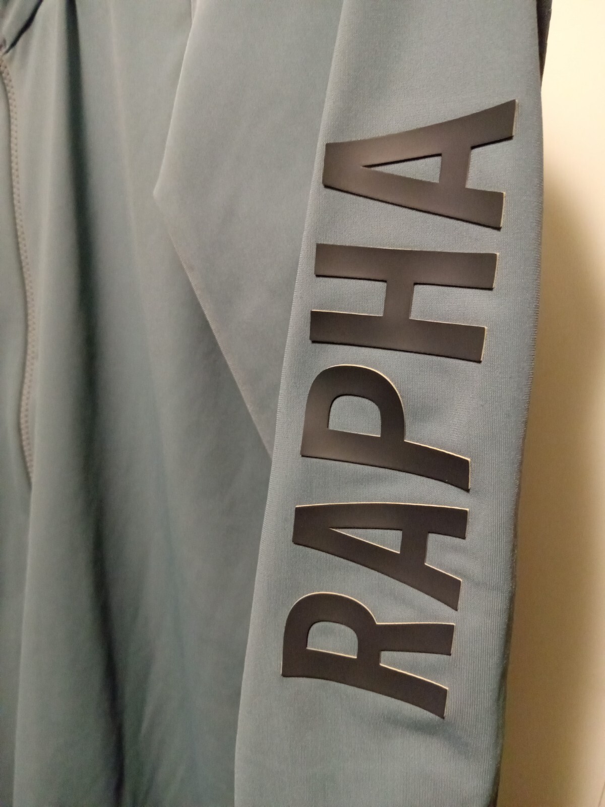 USED LIGH BLUE RAPHA CYCLING AERO II JERSEY LONG SLEEVE PRO TEAM MIDWEIGHT LARGE