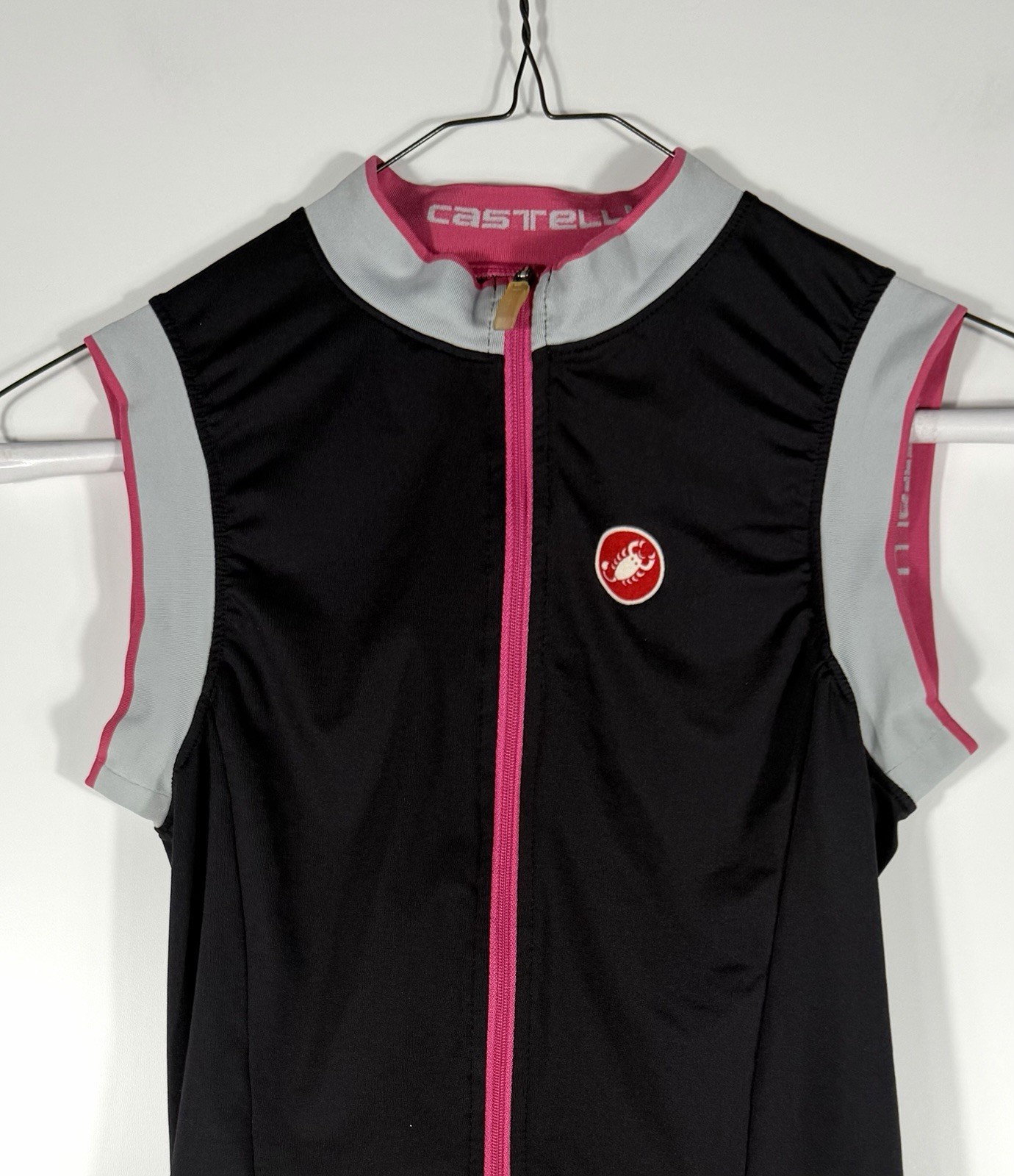 Castelli Women’s Cycling Jersey Lot of 2 Small Full Zip Bike Tops Black