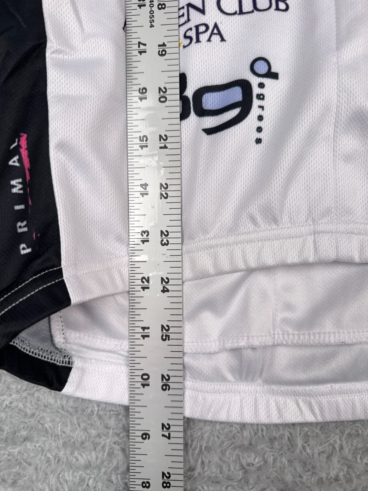 Primal Cycling Jersey Women Medium White Black Pink Ribbon Komen Aspen Snowmass
