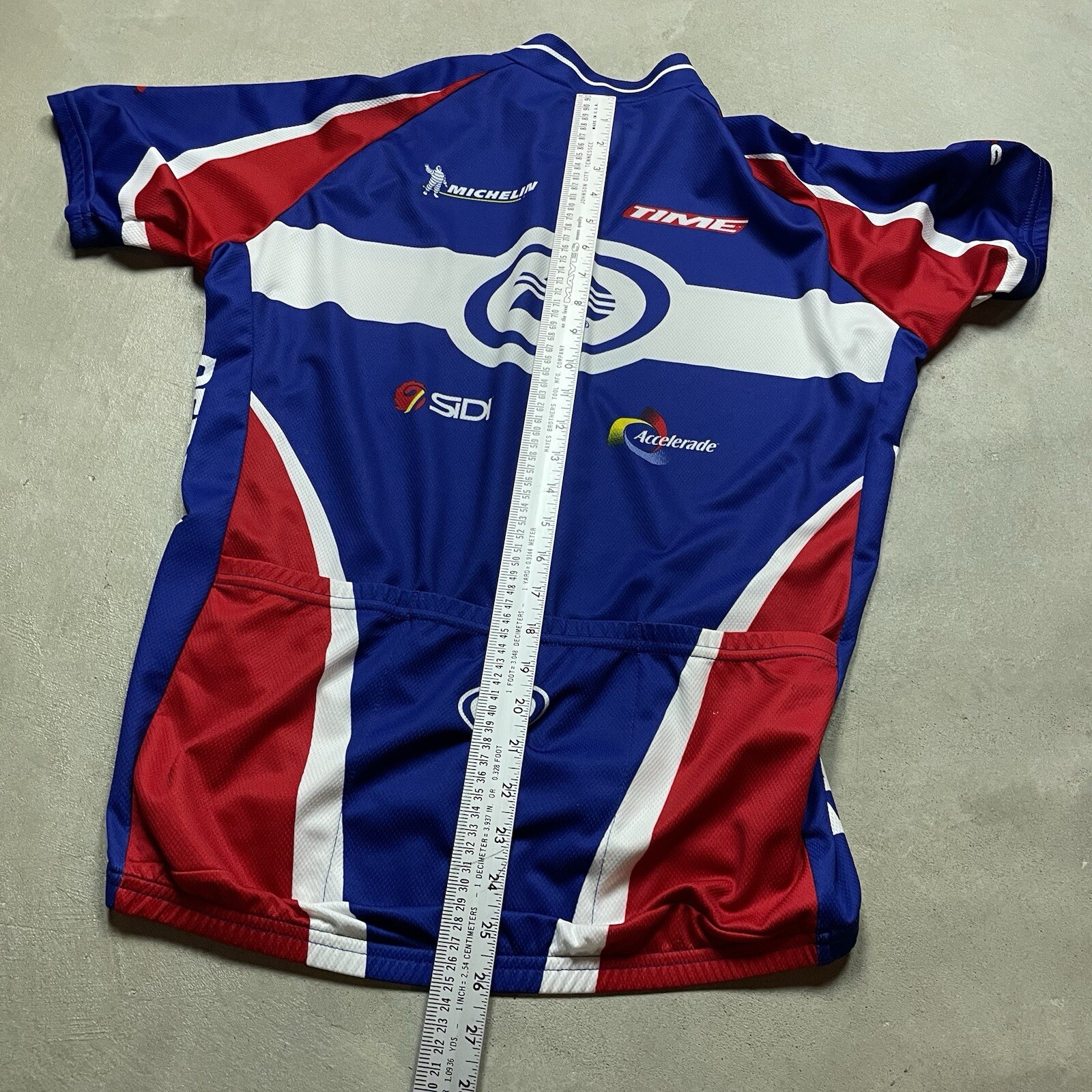 Performance Cycling Jersey 3/4 Zip Bike Michelin Man Accelerade Men’s L