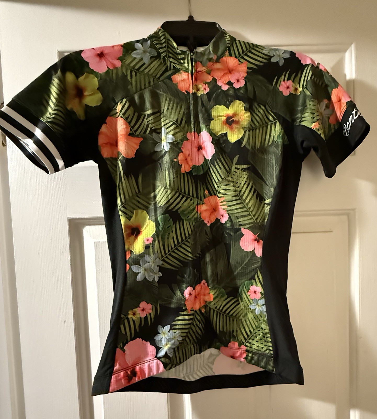 Bontrager Cycling Jersey Women’s Small Floral Hawaiian Only $15