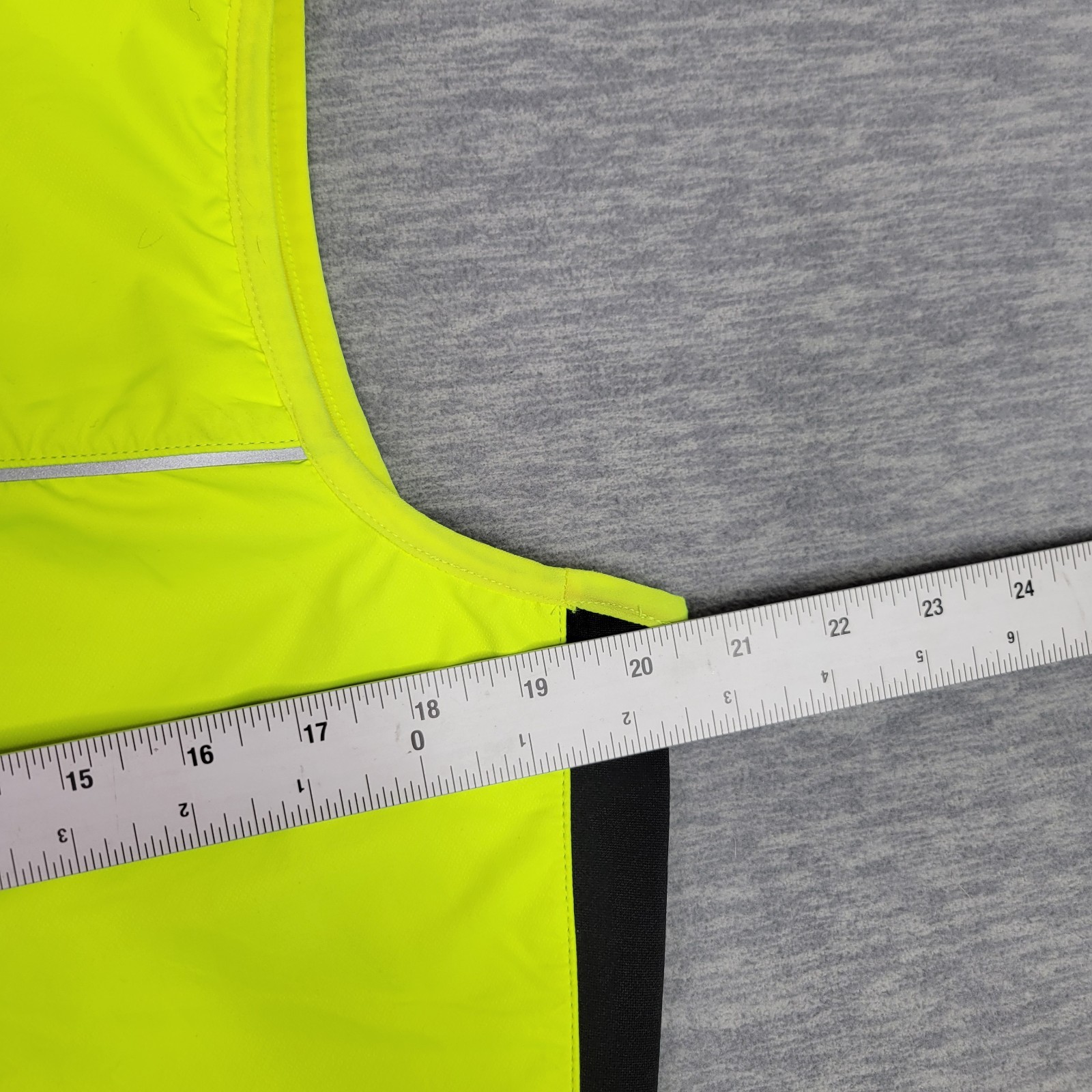 Pearl Izumi Thermal Cycling Jersey Mens Medium Vest Fleece Elite Neon Yellow