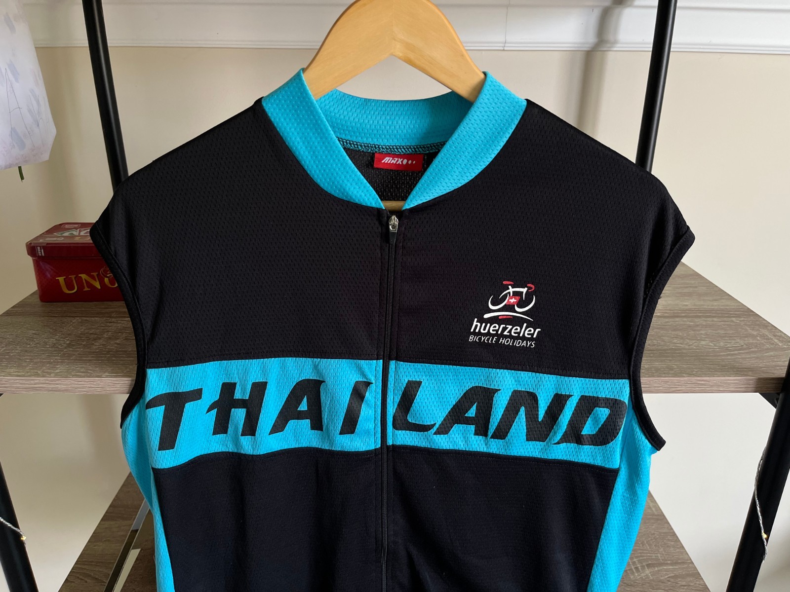 Thailand Cycling Shirt Vest /Gilet Jersey Max Hurzeler Cycle Camiseta size L