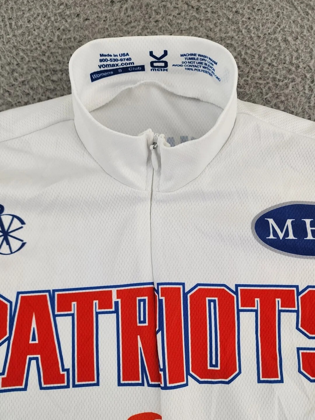 Vomax New England Patriots Cycling Jersey Womens Small Platelets Ladies A60