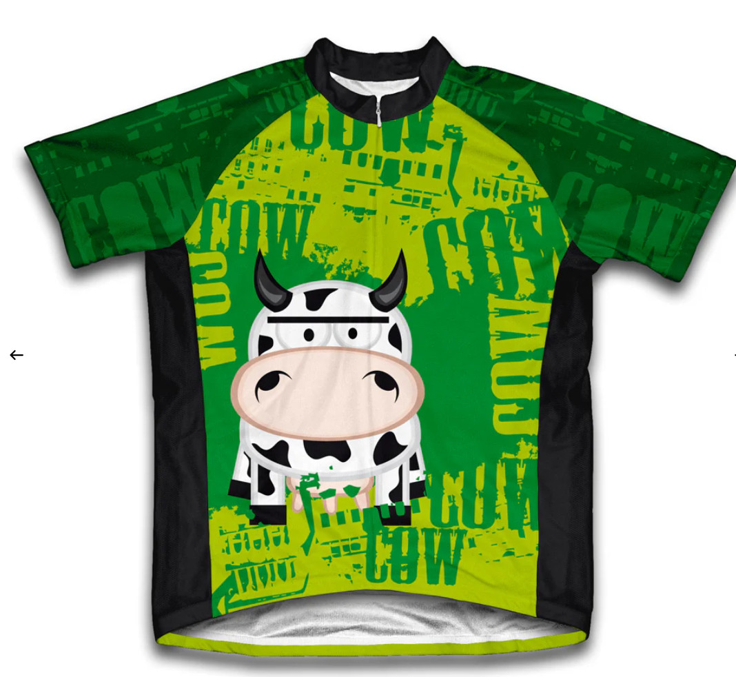 Scudo Pro Little Cow Short Sleeve Cycling Jersey for Men and Women size Medium