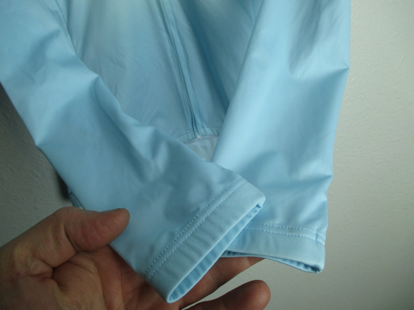 Pearl Izumi jersey Jacket cycling top full zipper Light Blue Women S NWOT Nylon