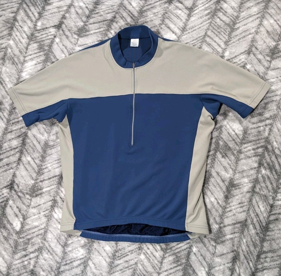Vintage Patagonia Biking Jersey Mens Large Short Slv Cycling 1/2 Zip Made In USA