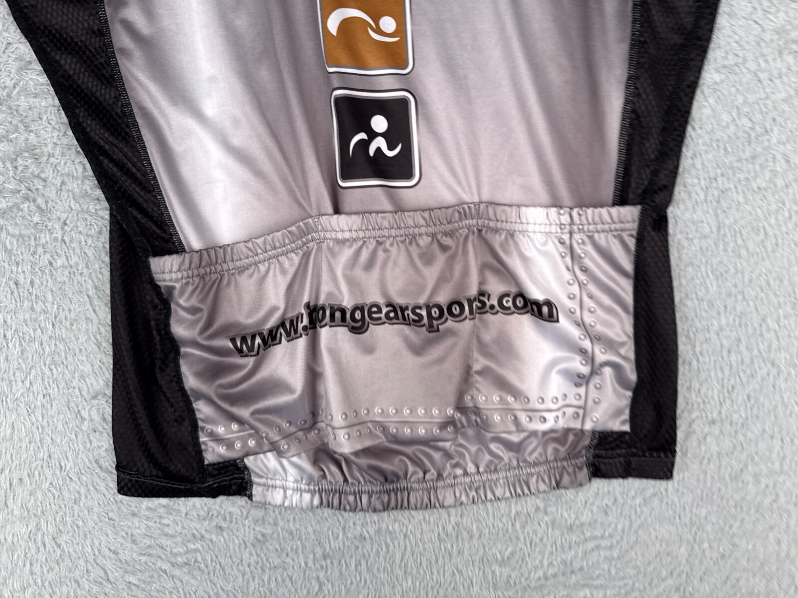 Hincapie Cycling Jersey Adult Extra Large Gray Black High Gear Sports Full Zip