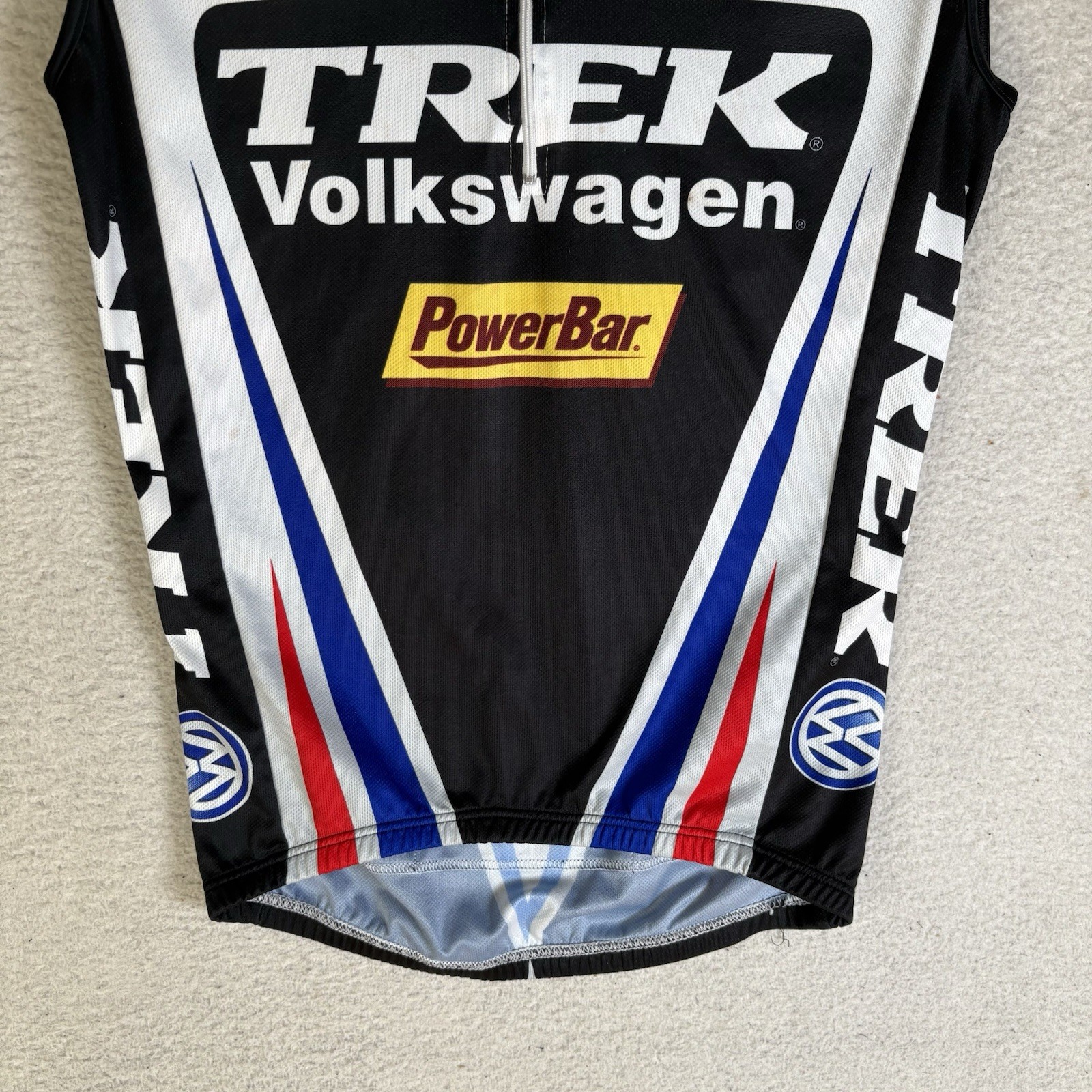 Vintage Nike ACG Trek Cycling Jersey Mens Small Volkswagen 1/4 Zip Sleeveless