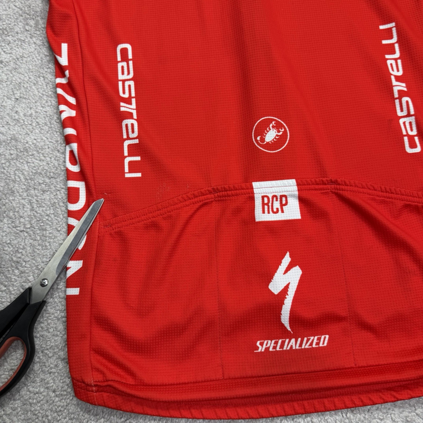 Castelli Audi Cycling Jersey Men’s Medium Red Full Zip
