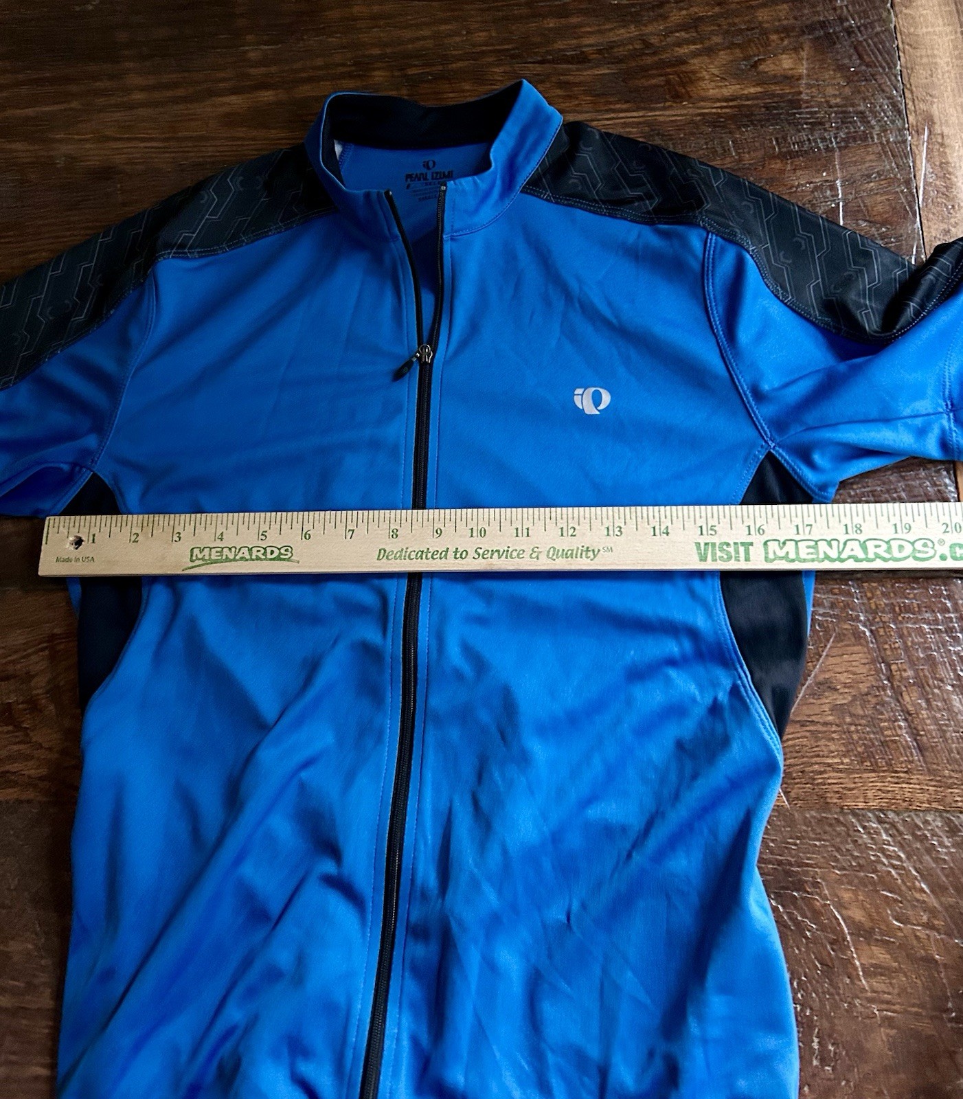Pearl Izumi Select Series Mens S Cycling Jersey Shirt Blue Full Zip Back Pocket