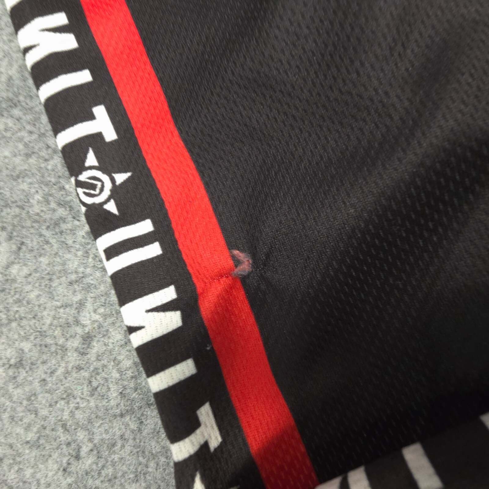 Unit BMX Jersey LARGE Black Lightweight Activewear Spellout Logo Sports Size L