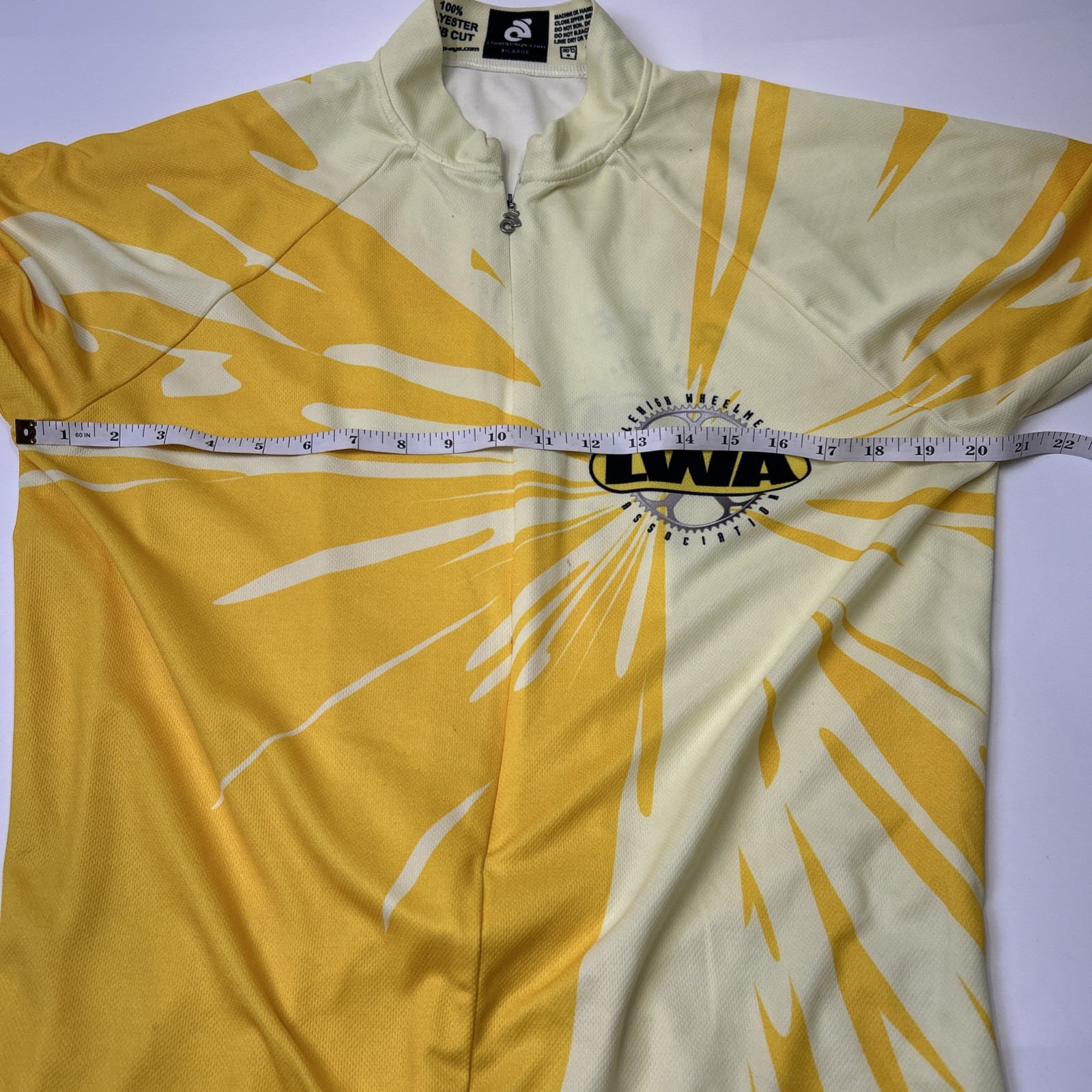 Champion System Lehigh Wheelmen Cycling Jersey Men’s XL Race Cut Zip 3 Pocket