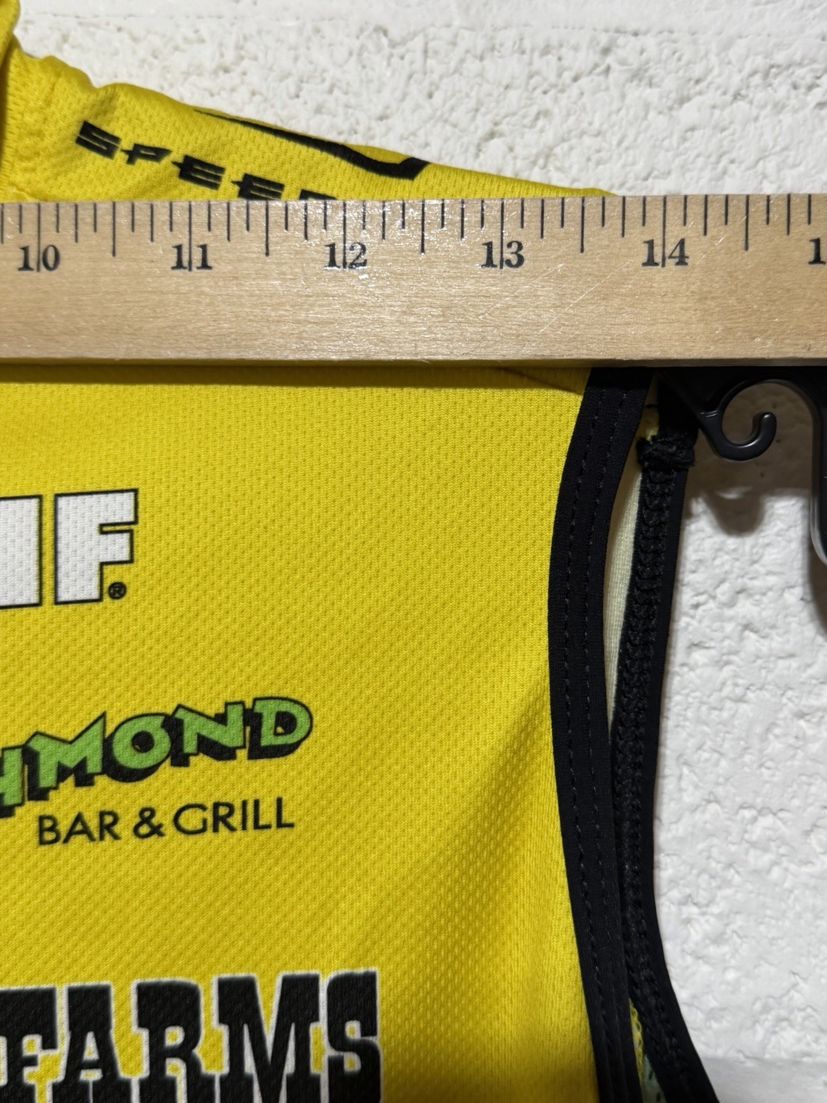 VTG Cannondale Cycling Jersey Vest Sz Small Yellow 3/4 Zip Polartec Made in USA
