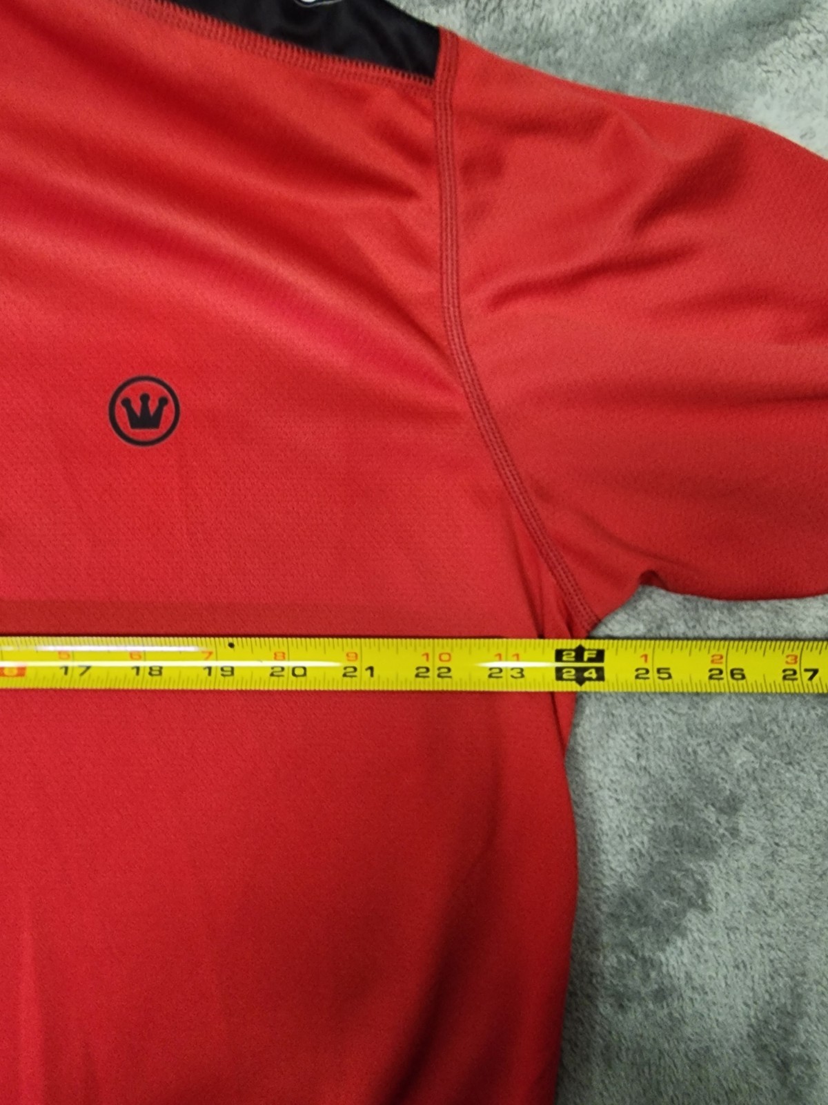 Canari Cycling Jersey Mens XL Red And Black Long Sleeve Quarter Zip Rear Pocket