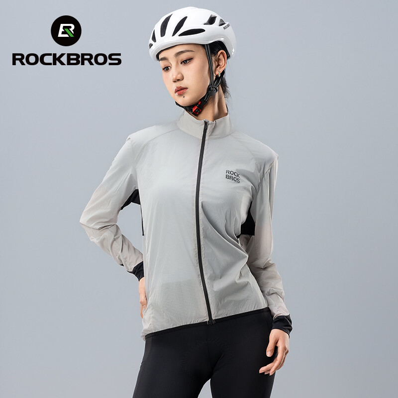 ROCKBROS Cycling WindCoat Jacket Jersey LongSleeves Breathable Windproof Unisex
