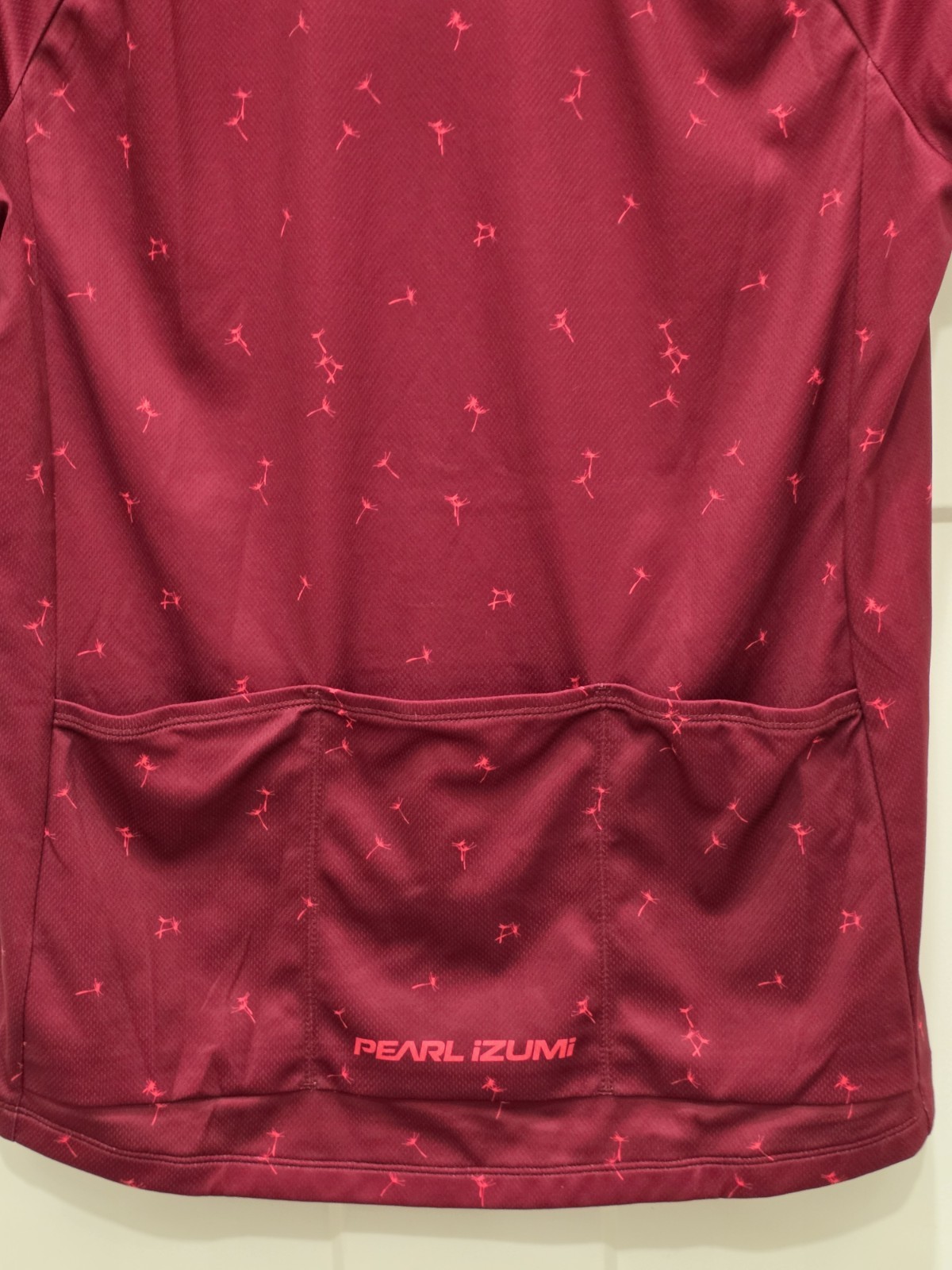 PEARL IZUMI Women’s Select Escape Short-Sleeve Hi-Lo Cycling Jersey Maroon Sz L