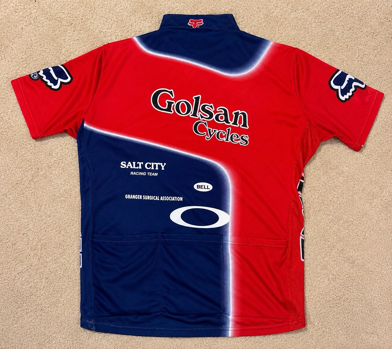 Fox Racing Cycling Jersey Mens Large Fits Small Golsan Cycles Salt City Racing