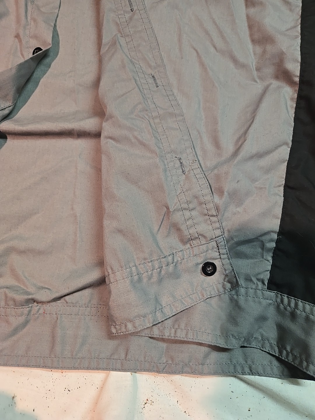 KHE Free Agent Bike Mechanics Button Up Shirt Jersey Grey Large
