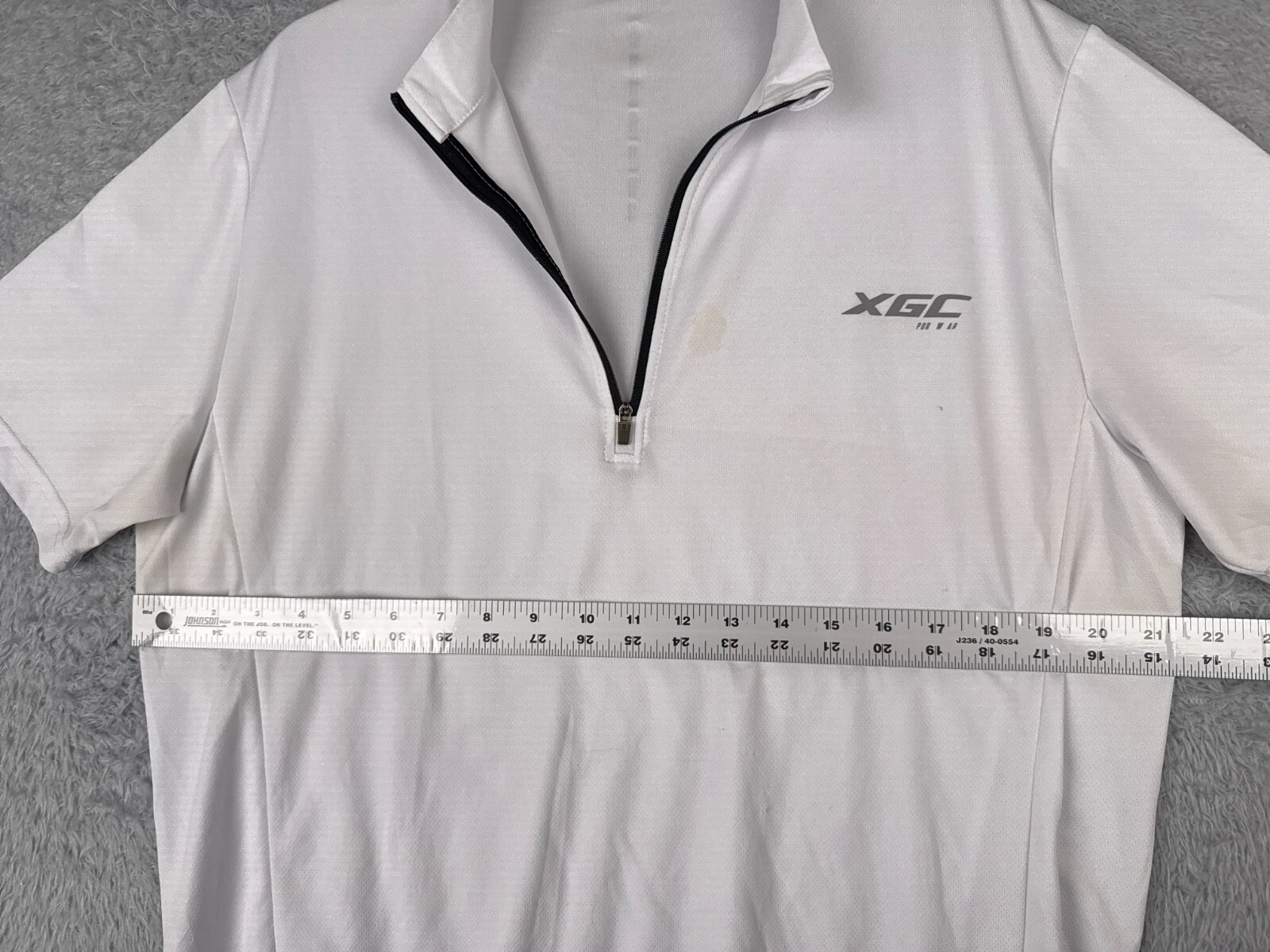 XGC Cycling Jersey Adult Extra Large 1/4 Zip Short Sleeve Pockets READ