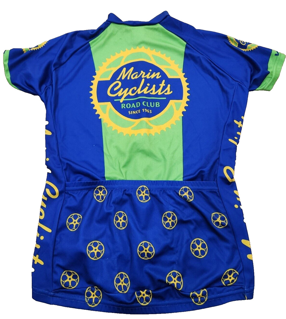 VOLER Marin Cyclists Cycling Jersey Women’s Medium USA 3/4 Zip Up Bike Raglan