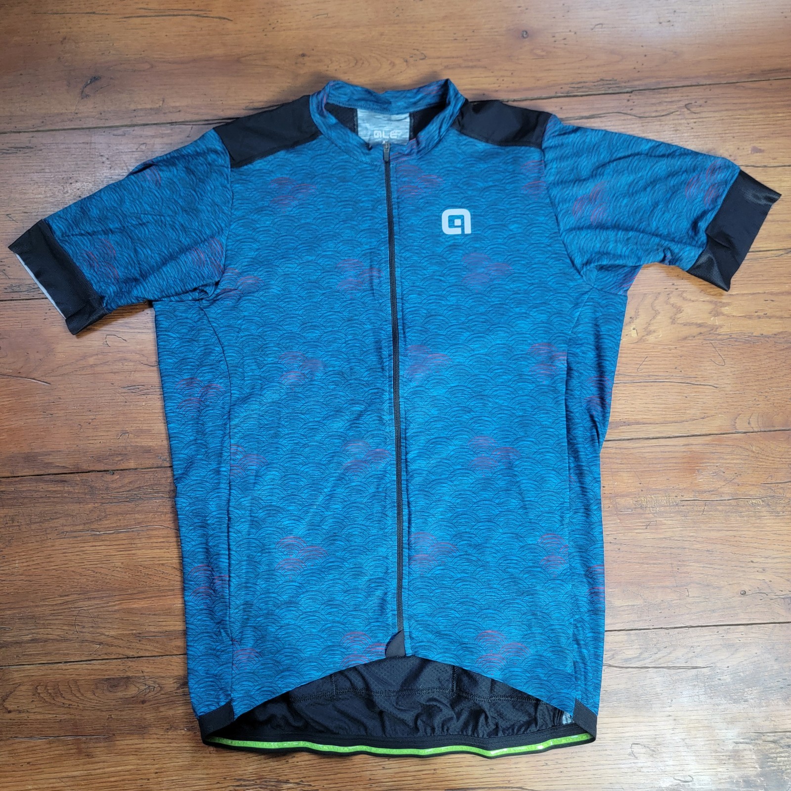 Ale Cycling Mens XL-5-52 Jersey Blue Lightweight Stretch