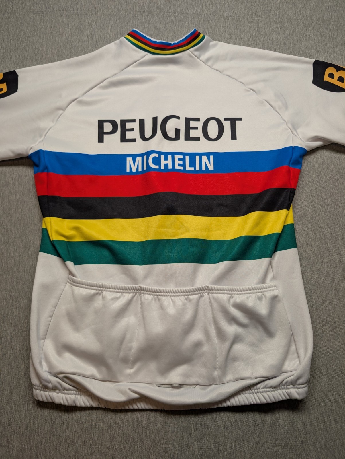Michelin Peugeot Long Sleeve Cycling Jersey Size 3XL 100% Polyester Thermal