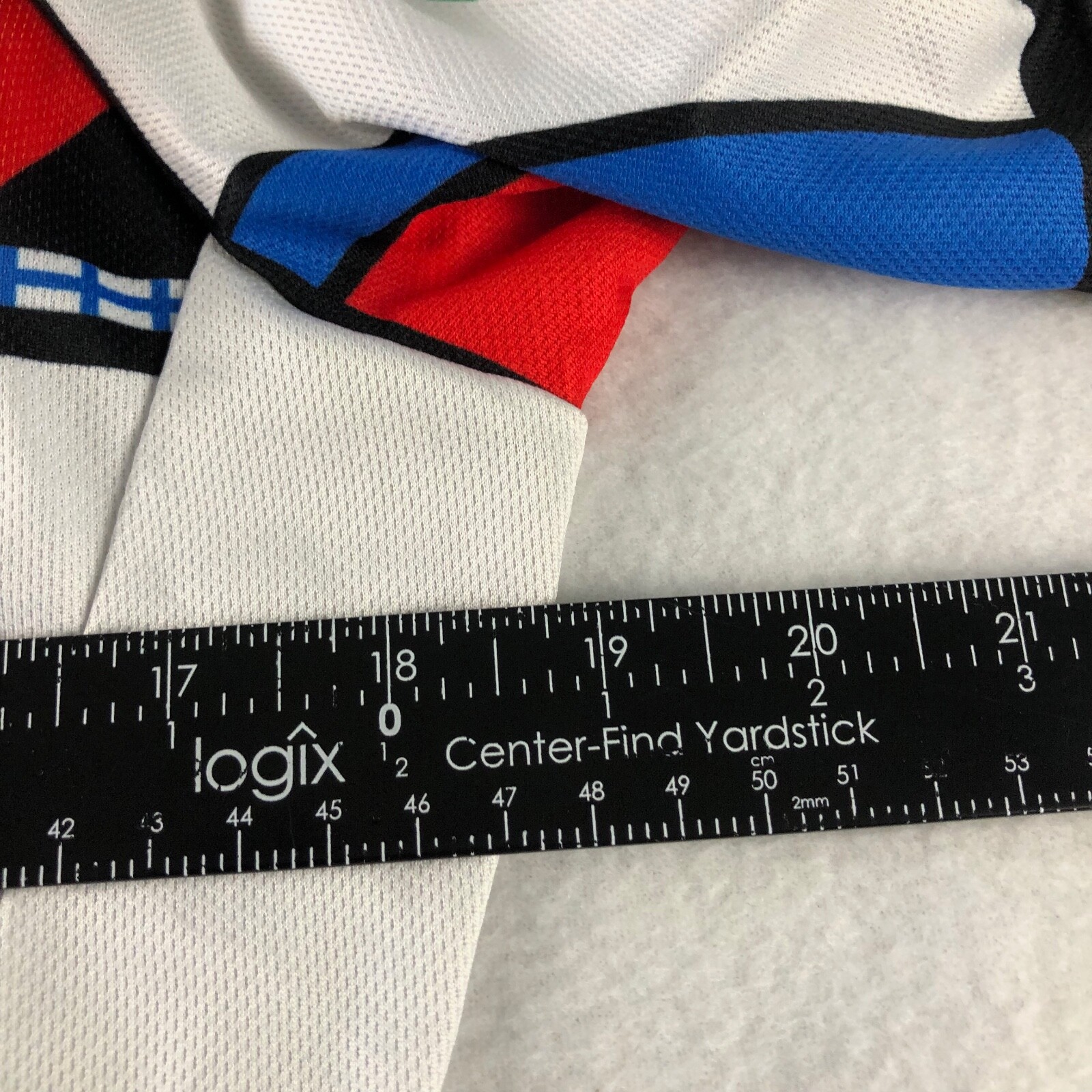 Nimblewear Cycling Jersey Mens Small Club Cut Short Sleeve Full Zip White Blue