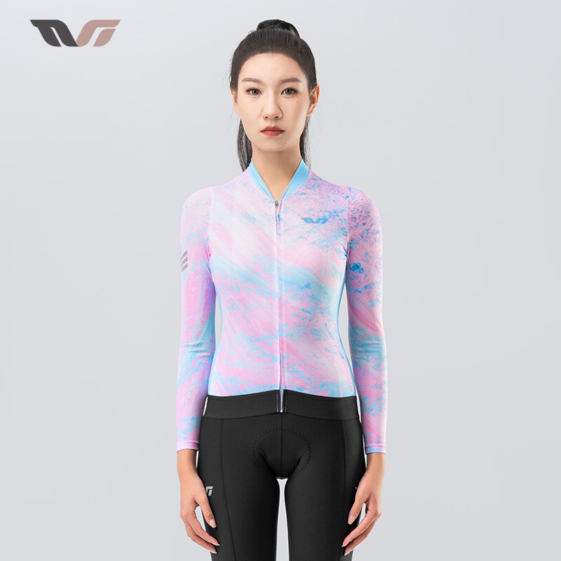ROCKBROS TVI Series Women Cycling Jersey Breathable Long Sleeve Bicycle Clothing