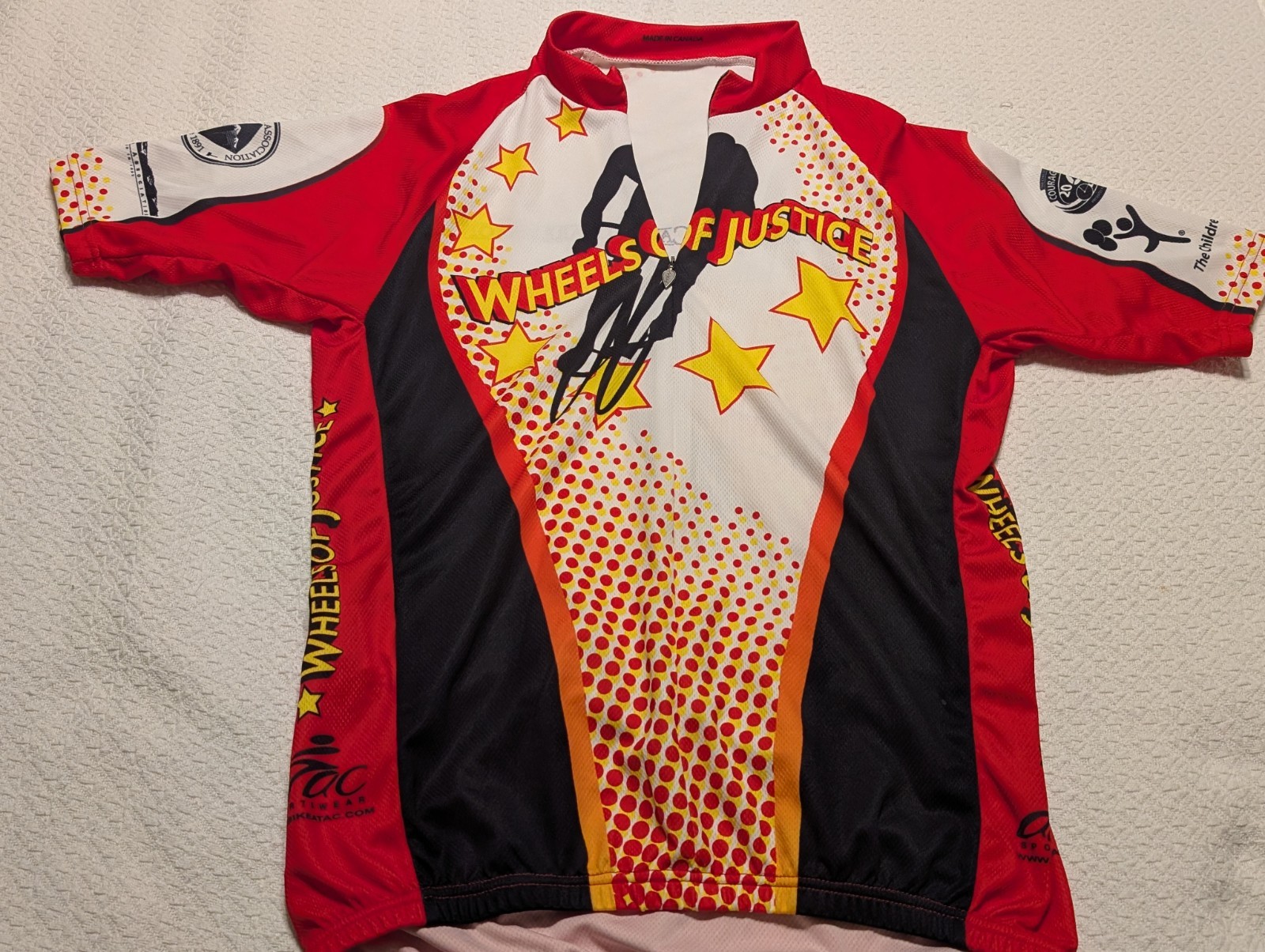ATAC Will Of Justice Black And Red Cycling Jersey Men’s Size Medium