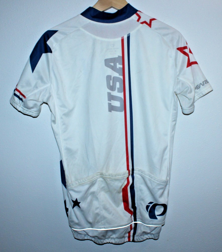 Pearl Izumi Elite USA Team Cycling Jersey M Rear Pockets 40″ Chest 24/27″ T2B CX
