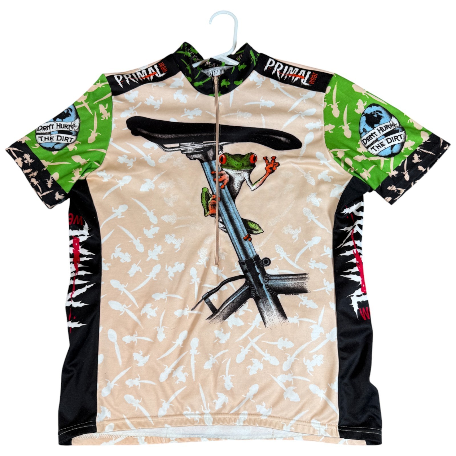 Primal Wear Don’t Hurt the Dirt Cycling Jersey Mens Large Multi Graphic Print