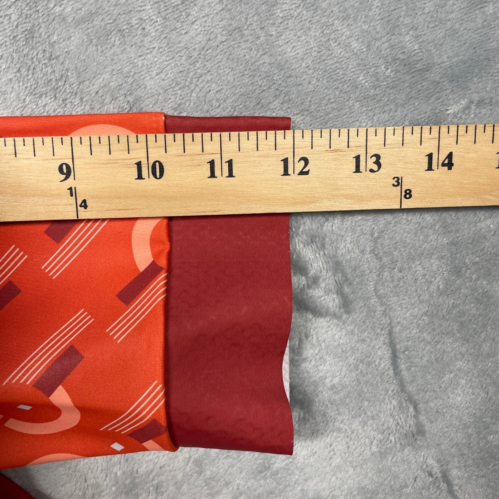 Nopinz Cycling Jersey Mens XL Orange Maroon Geometric Short Sleeve Full Zip Aero