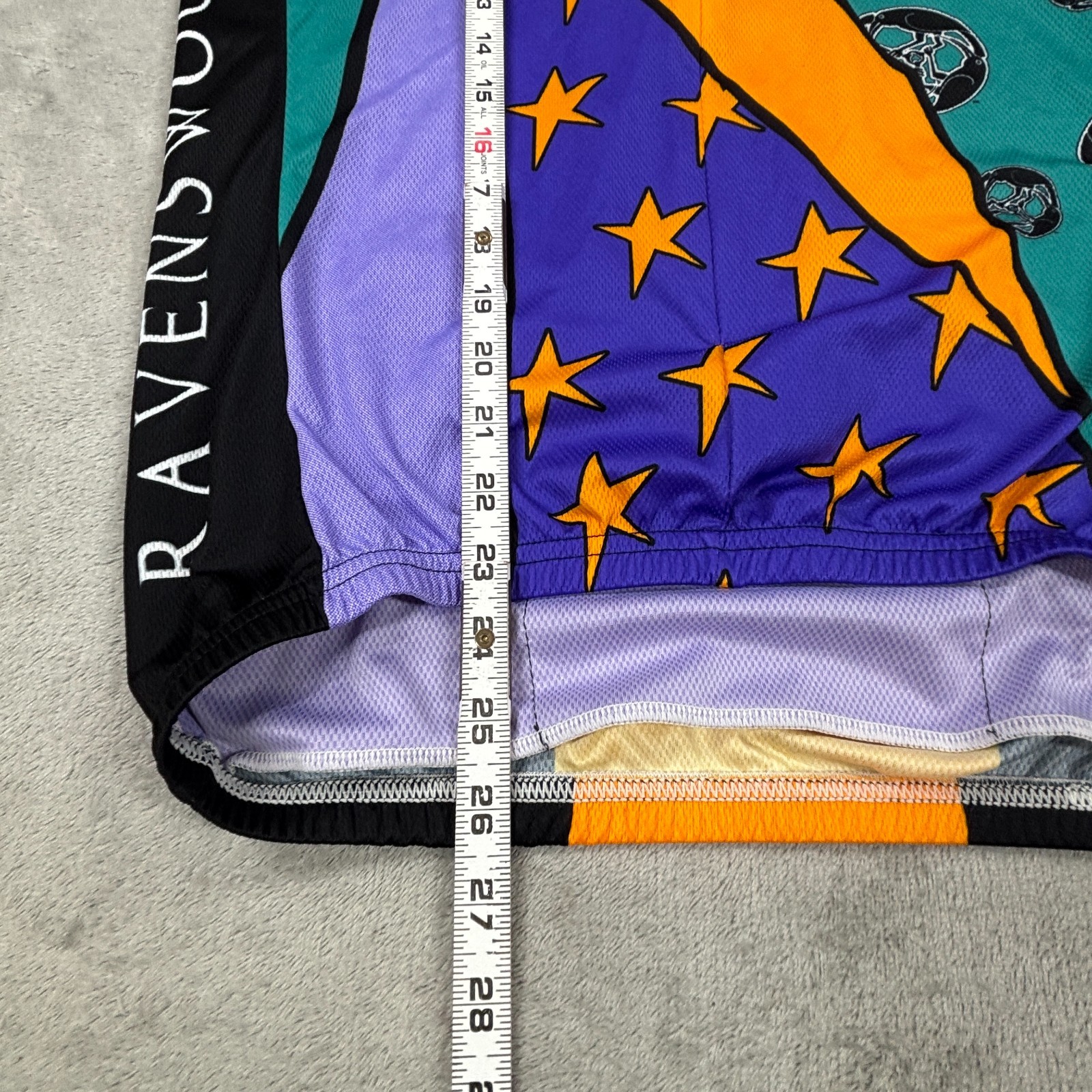 Voler Cycling Jersey Mens Large Purple Green Abstract Ravenswood Performance