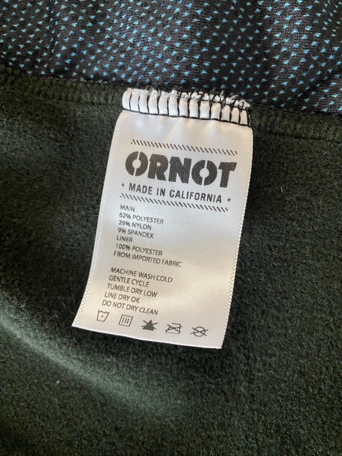 NEW Ornot Skyline Full Zip Cycling Winter Thermal Fleece Jacket X-Small (XS) NWT