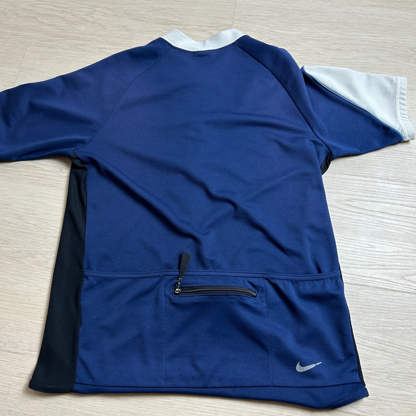 Vintage Nike ACG Cycling Jersey Mens Medium Blue Half Zip USA Made 90s