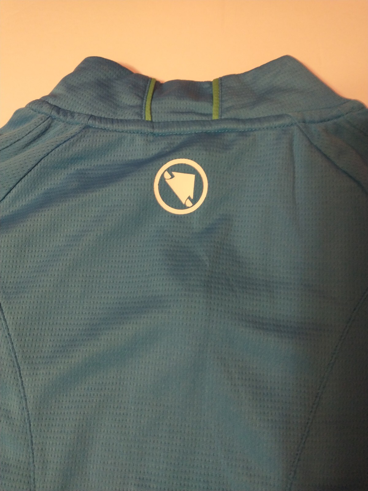 Endura Cycling Jersey Men’s Large Blue Quarter Zip Reflective Stretch