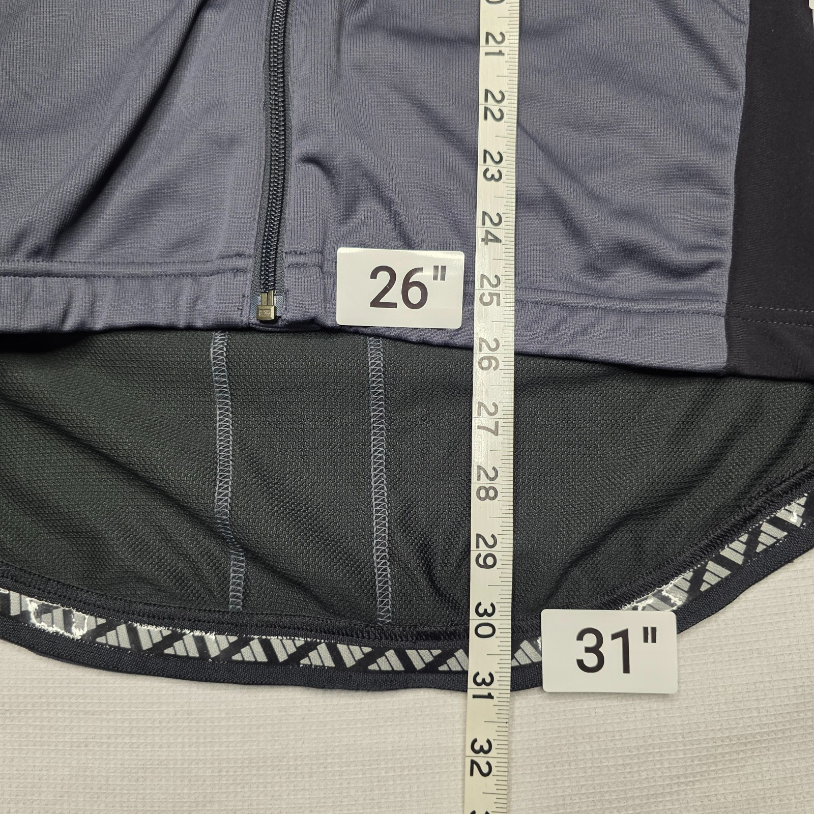 Adidas adiStar Men’s Cycling Jersey LS XL Gray Black ClimaWarm NWT